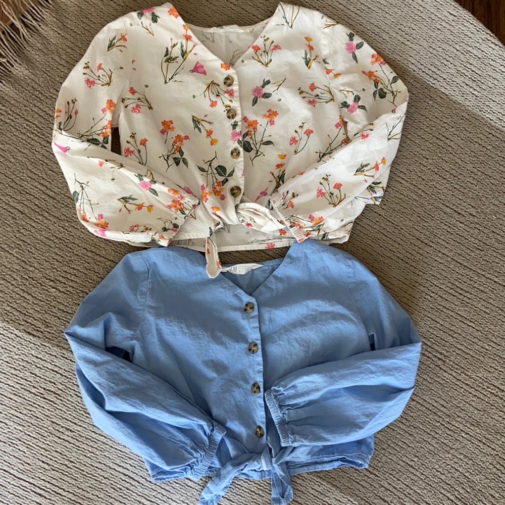 H&M Girl’s Button-Up Cropped Shirts